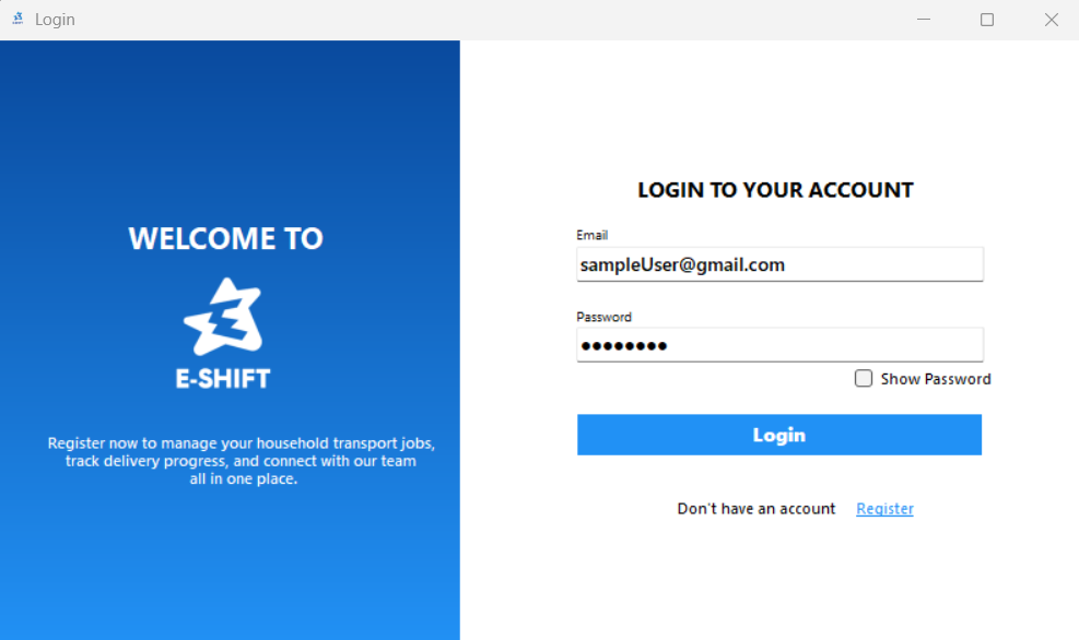 e-Shift Transportation Management System